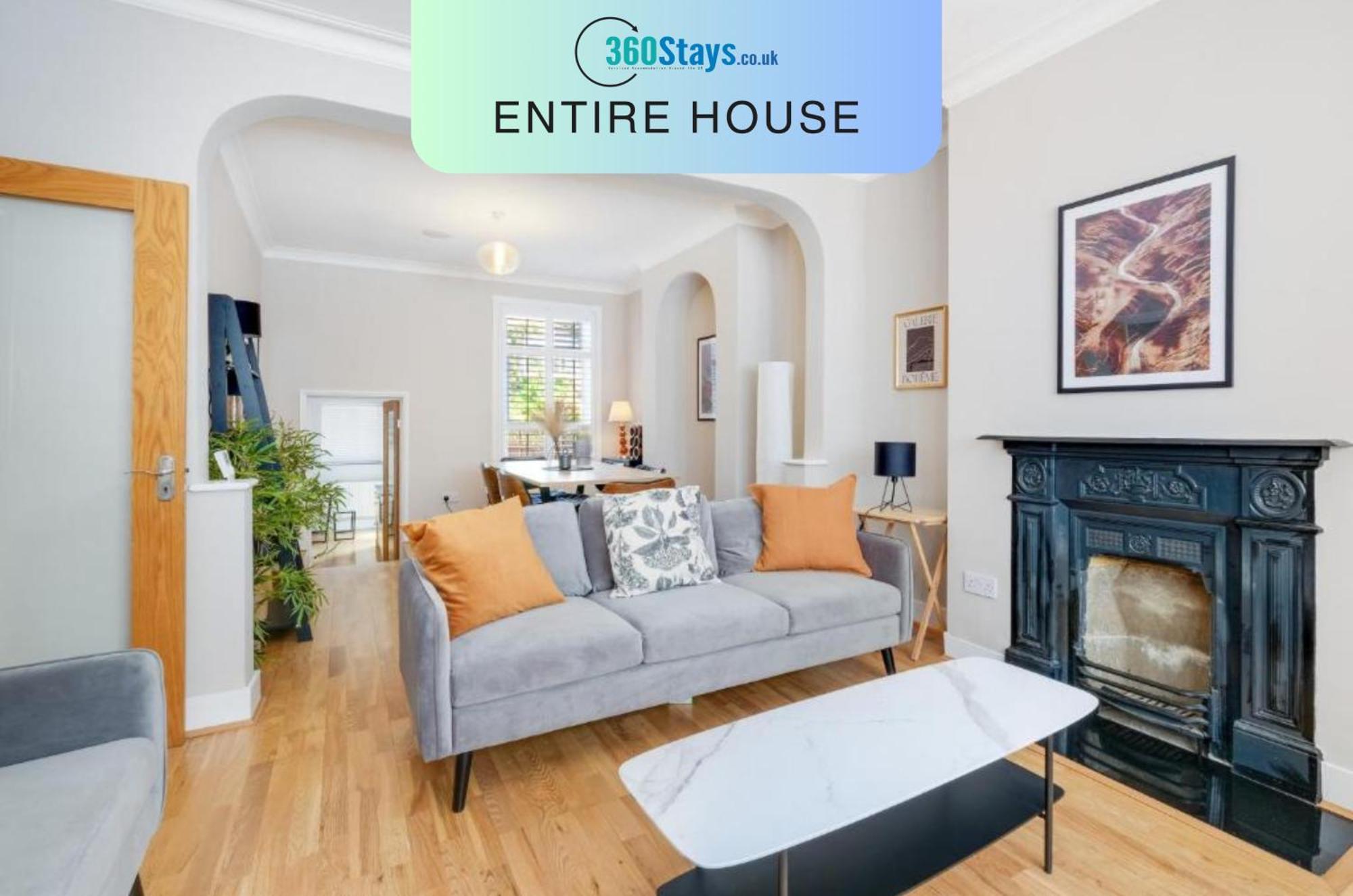 Luxury 3 Bedroom 2 Bathroom House, Fulham By 360Stays London Eksteriør bilde